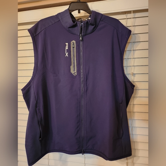 SOLD!!!  Ralph Lauren RLX Golf Paneled Stretch Terry Vest - Navy - XXL - Picture 2 of 11
